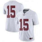 Youth Alabama Crimson Tide #15 Xavier McKinney White Limited NCAA College Football Jersey 2403ILIF1